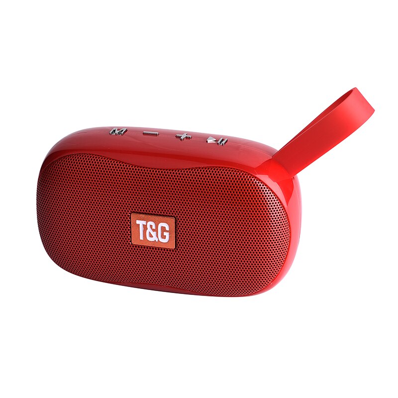 TG-173 Mini Speaker Portable Wireless Bluetooth Speaker Subwoofer Outdoor Speaker Support FM TF Card: Red