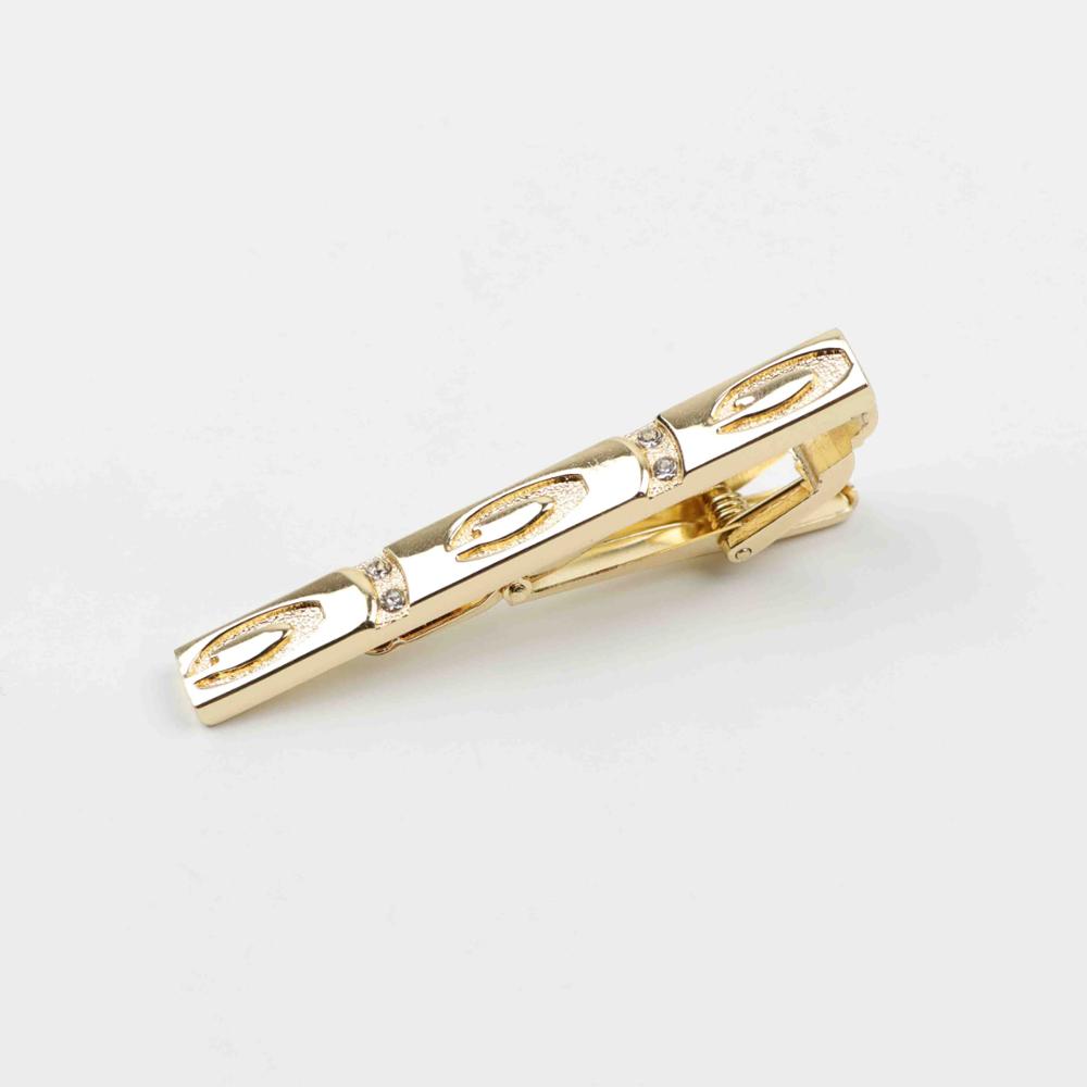 Slips klip skal købe klassiske trendy mænd guld metal smykker mandlig business banket bar slips clips lås tilbehør: 1