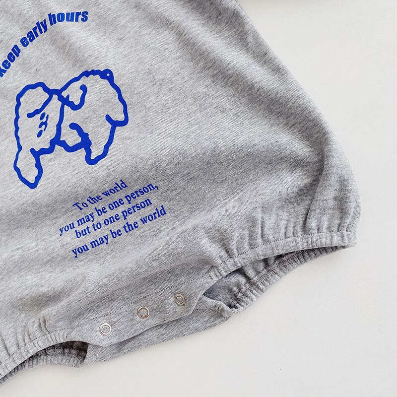 MILANCEL nueva ropa de bebé sonrisa oso Bodi de bebé niño casual niño niñas mono bab traje