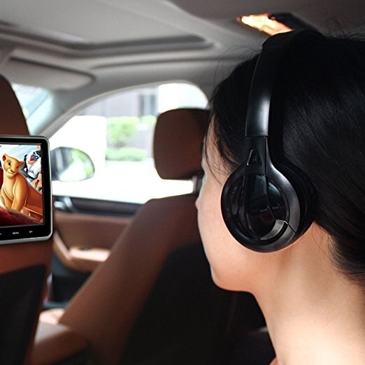 IR Infrared Wireless headphone Stereo Fordable Car Headrest DVD Player Earphone Music Headphones TV headphone 2 headphones
