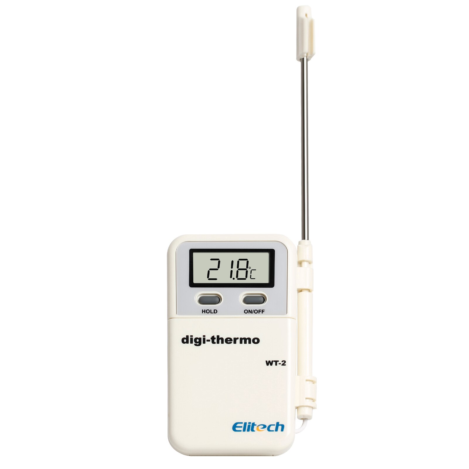 Elitech WT-2 Instant Lezen Voedsel Thermometer Lcd Display Schakelbare Data Lock Functie Temperatuur Alarm Digitale Vlees Thermometer