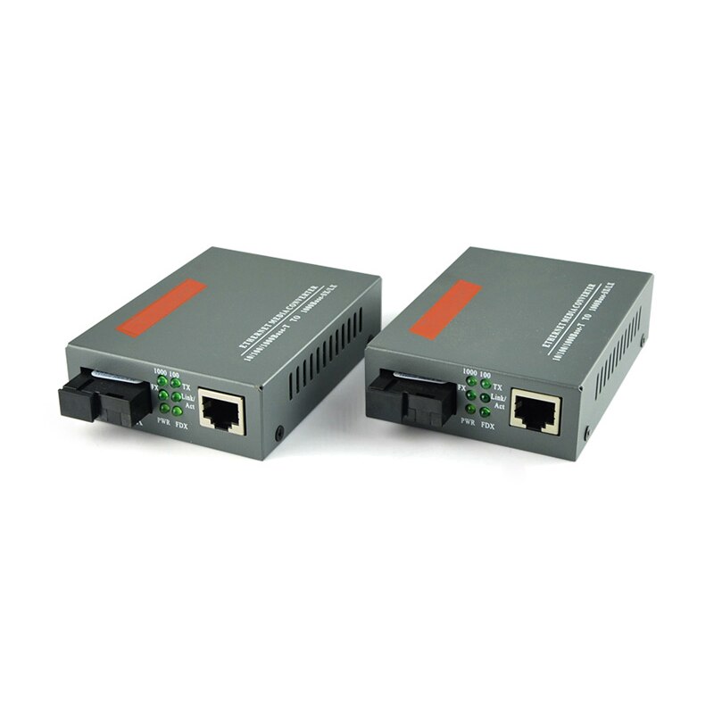 HTB-GS-03 Optische Fiber Media Converter Sc 1000M Singlemode Enkele Vezel Transceiver Single Fiber Converter 5Km