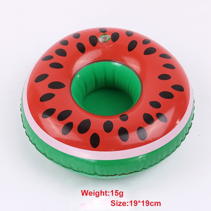 Mini Water Coasters Floating inflatable cup holder Swimming pool drink float toy inflatable circle Pool Coasters Swan Flamingo: 09