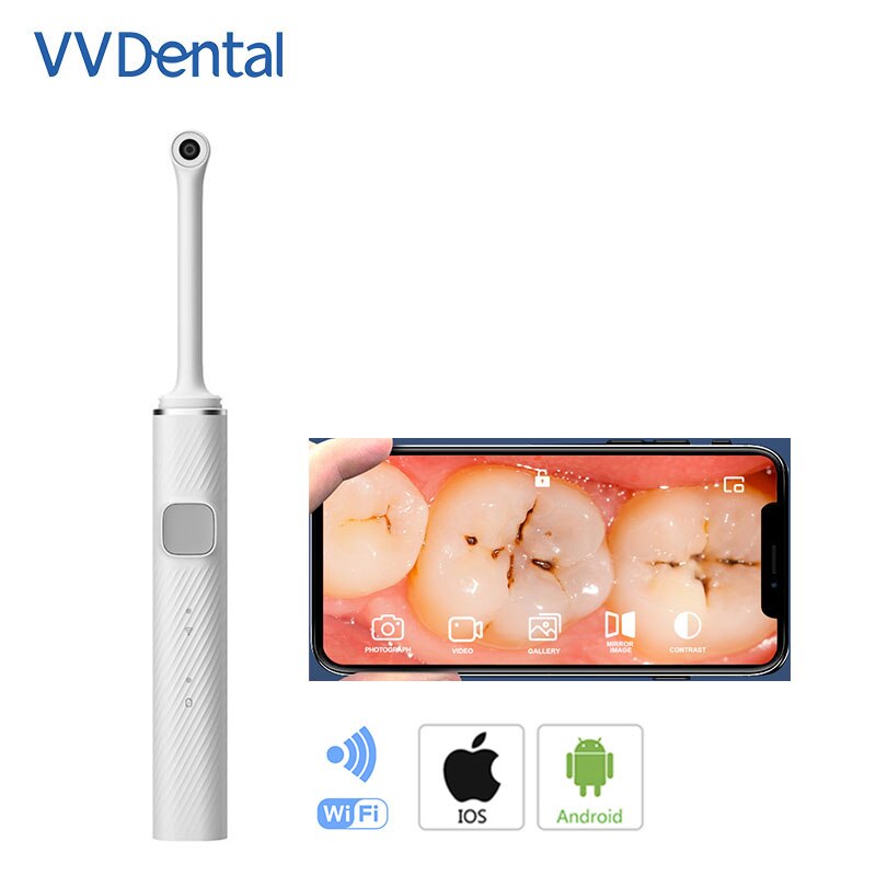 VVDental-cámara Dental inalámbrica de 3MP, dispositivo con 8 lámparas Led, equipo de cámara de examen Dental Oral, WIFI