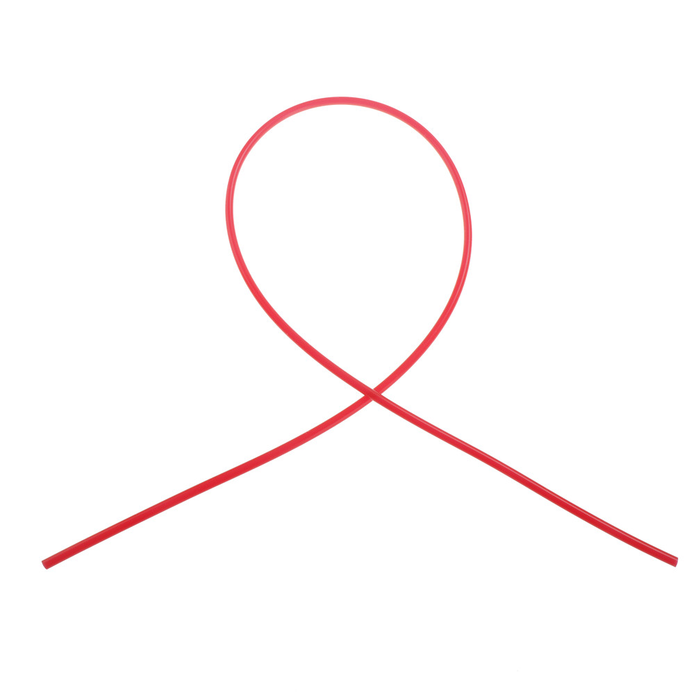 Tubo de silicona de alimentaria de 1M 4mm x 6mm resistencia a altas y bajas temperaturas Tubo Transparente insípido no tóxico: Rojo