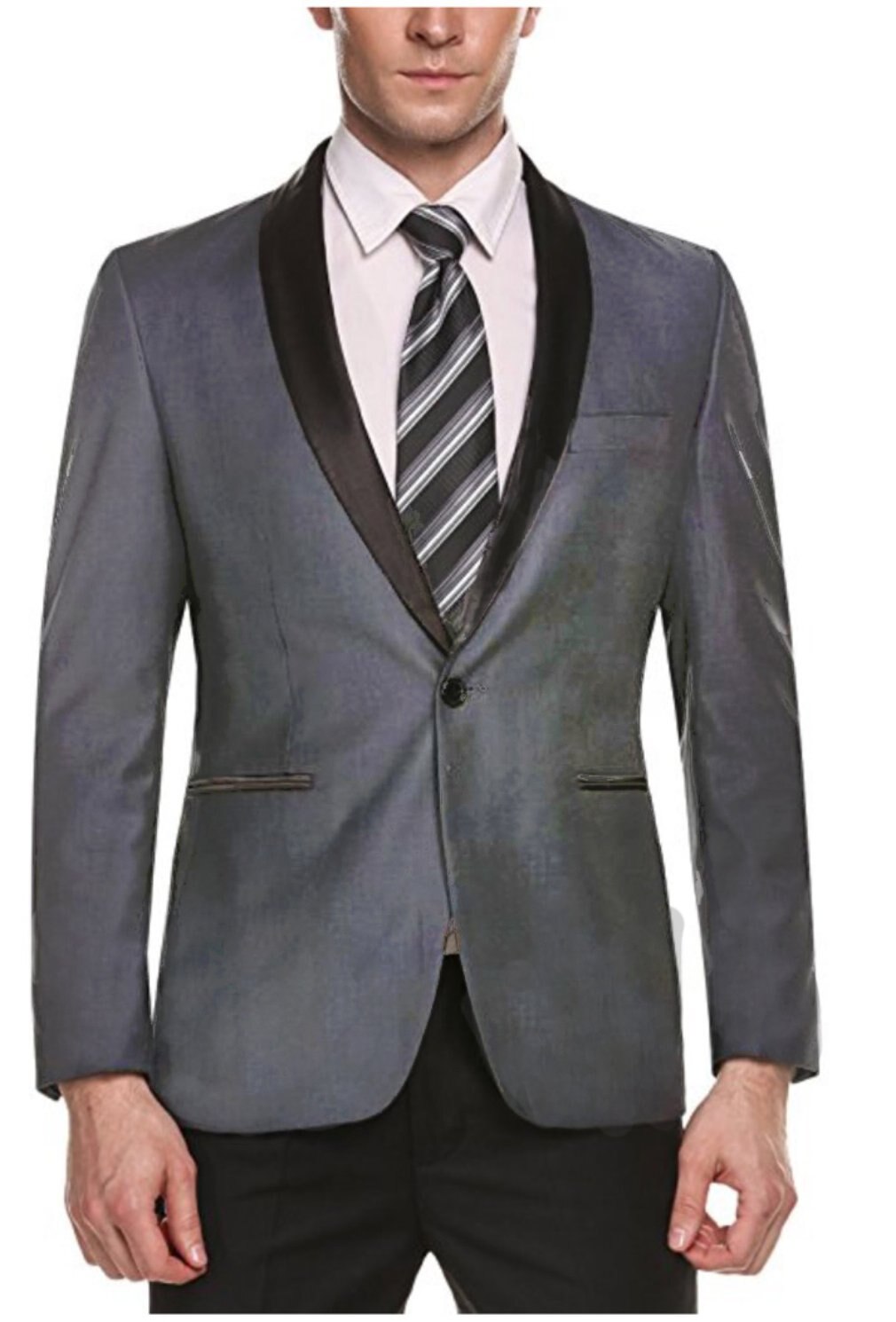 mężczyźni sukienka garnitur pojedynczy przycisk ślub marynarka impreza Pan młody sukienka garnitur zwykły obiad kurtka formalny okazje Outerwear płaszcz: szary / S