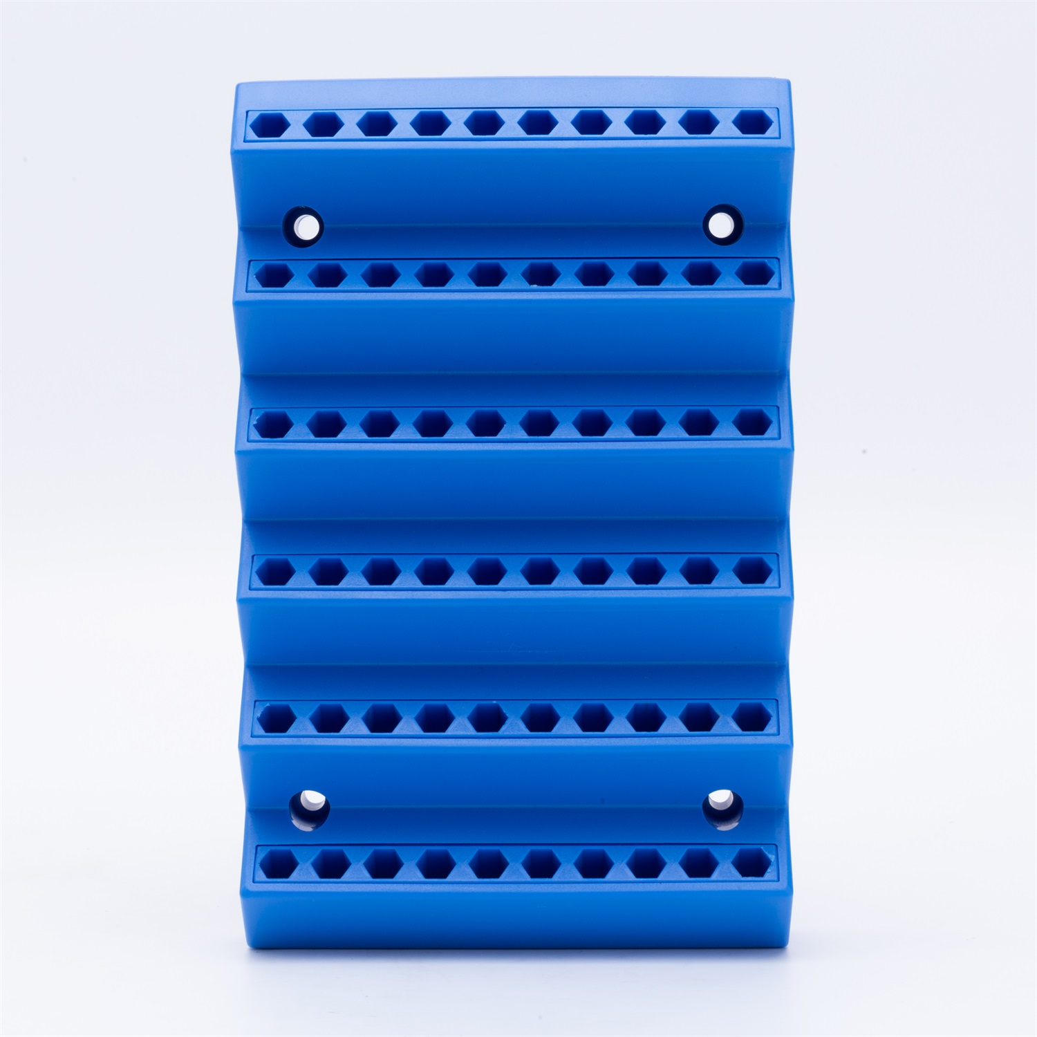 Organizador de brocas hexagonales con 70 ranuras, almacenamiento de brocas, cortador de fresado, soporte de taladro, organizador de puntas de destornillador hexagonal de 1/4 pulgadas