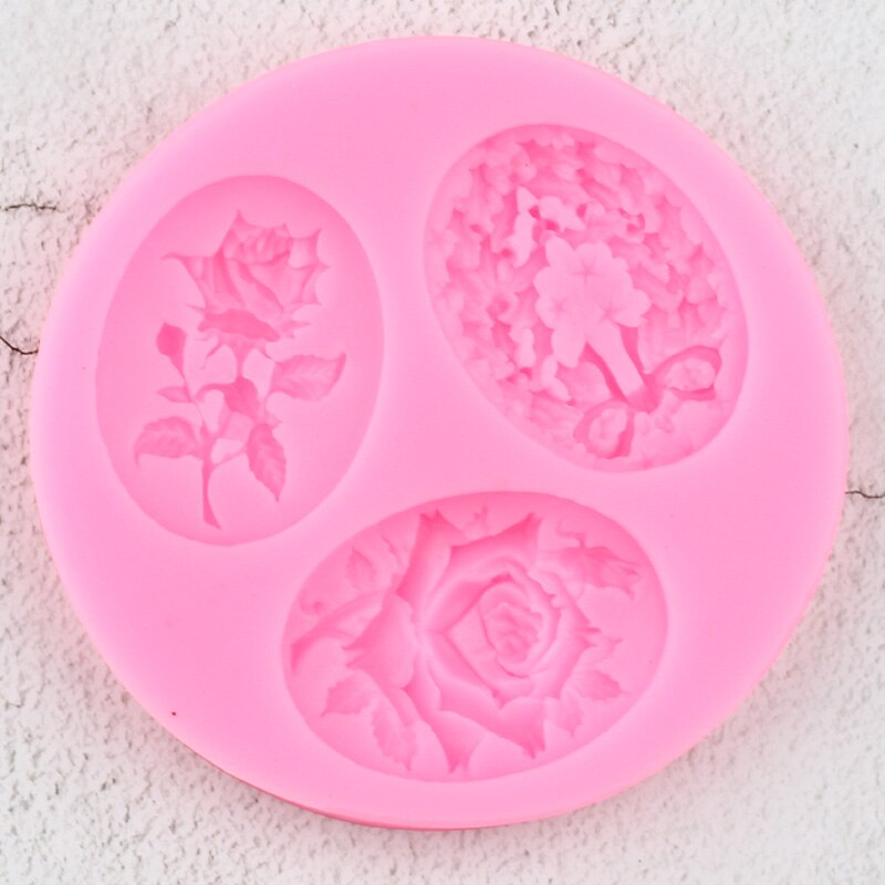 Rose Flower Silicone Molds Sugarcraft Wedding Cupcake Topper Fondant Cake Decorating Tools Candy Clay Chocolate Gumpaste Moulds