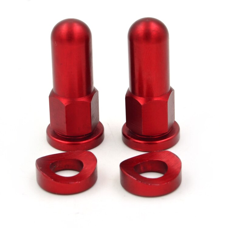 Motor CNC MX Velg Lock Covers Moeren ringen Beveiliging Bouten Voor YAMAHA YZ125 YZ250 YZ250F YZ450F WR250F WR450F YZ85 WR426F: Rood