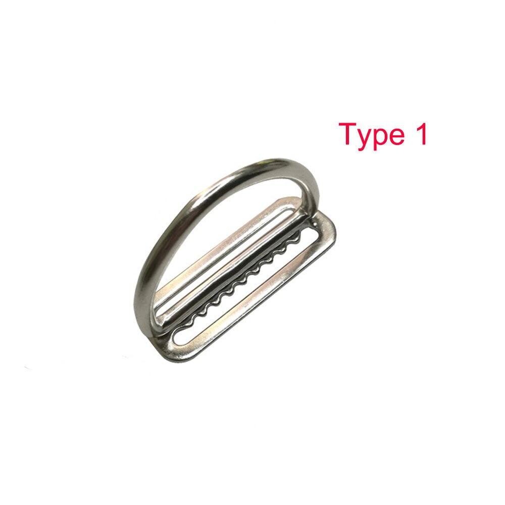 10 Uds. Clip de cinturón de buceo de acero inoxidable 316 BCD accesorios BC cincha D anillo cincha arnés cinturón retenedor: Type1 10PC