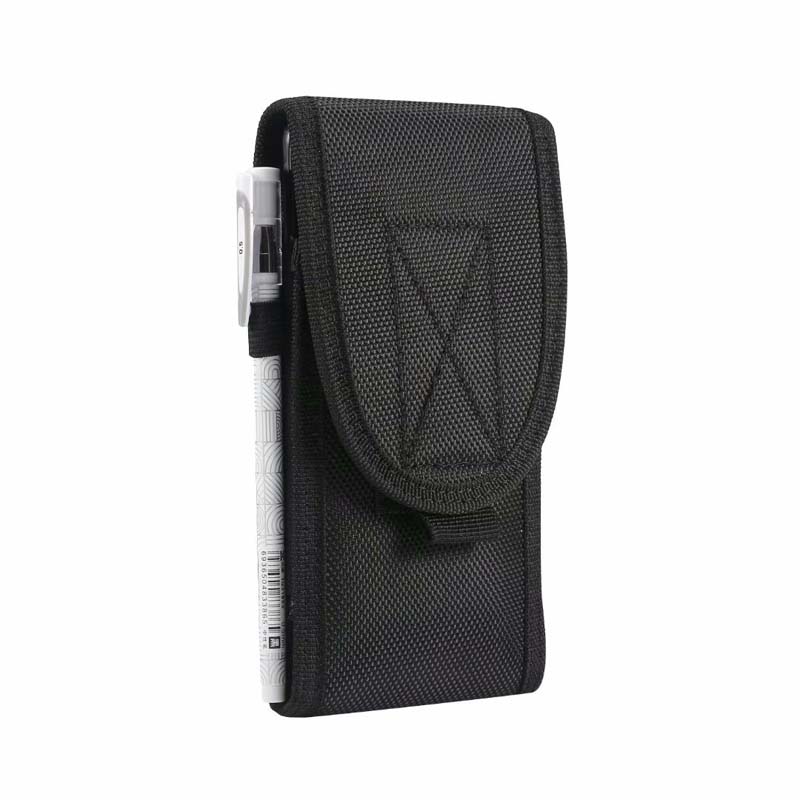 Universal Phone Case Pouch Belt Holster Leather Cover for Iphone Samsung Nylon Durable Mobile Phone Bag 4.0 Inch - 6.7 Inch: 6.7 inch / T3