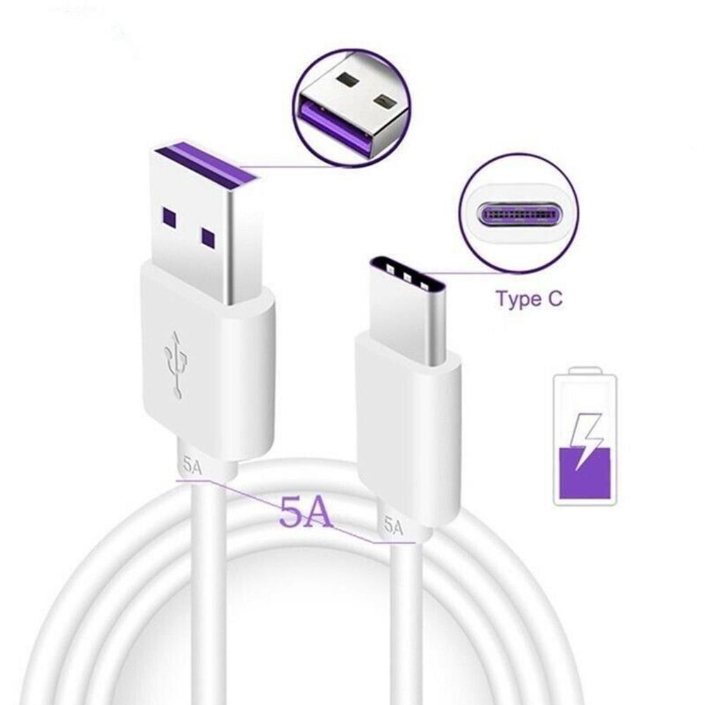 1M Echt 5A Usb Type C 3.1 Super Sync Charge Data Bocht/Anti Voor Alle Type Kabel Kabel C Anti Telefoons Huawei X9S0