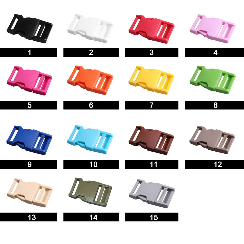 50 Stuks Plastic Gespen 25Mm 15 Kleuren Dual Verstelbare Zijsluiting Voor Rugzak Bagage Reistassen 1 Inch spanbanden