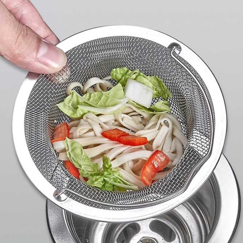 Rvs Gootsteenzeefje Verdikte Anti Verstopping Afvoer Filter Universele Lekvrije Mesh voor Gootsteen Mand Puin Catcher