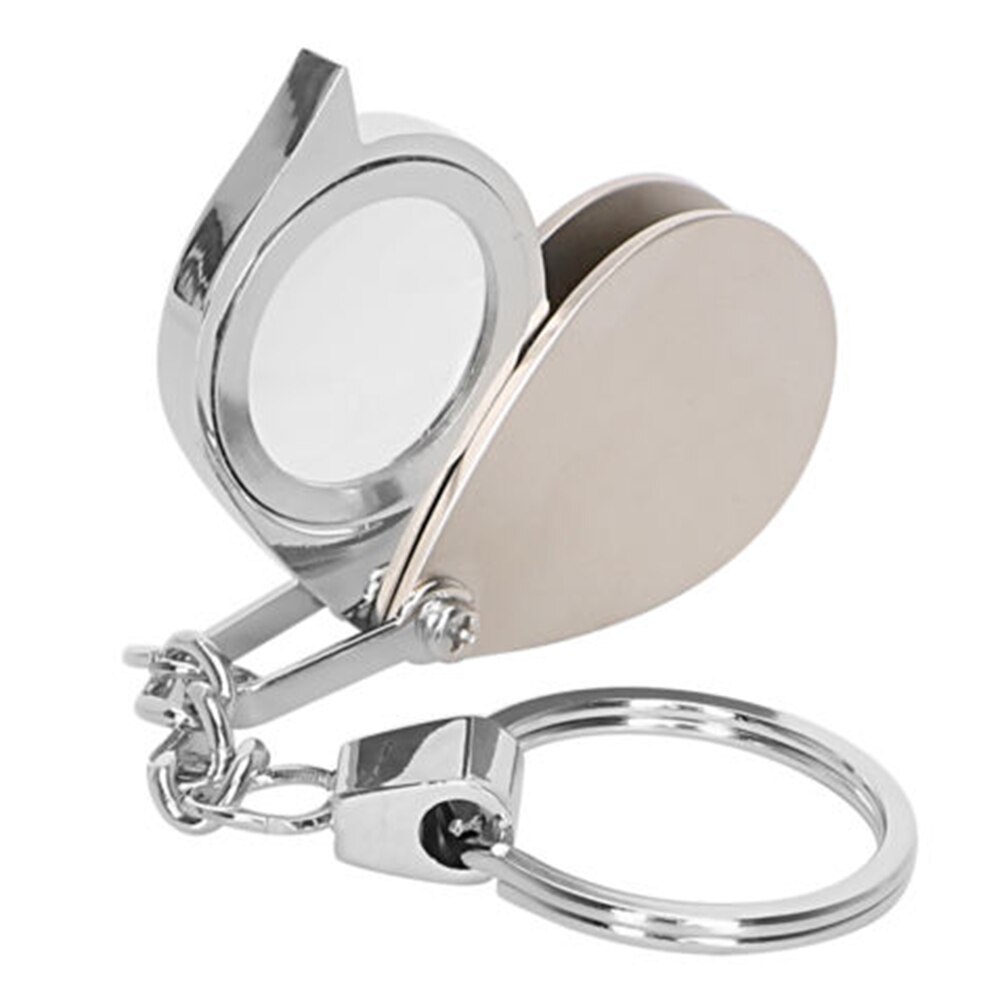 Mini Draagbare 20X Vouwen Sleutelhanger Vergrootglas Met Sleutelhanger Dagelijks Hand Vergrootglas Bril Glas Tool