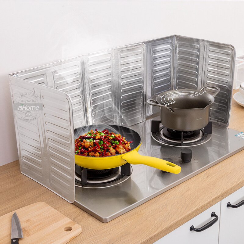 Köksredskap aluminiumfolie olja stänkskärm anti-stänk skiva spis olja baffel matlagning baffel förhindra oljestänk