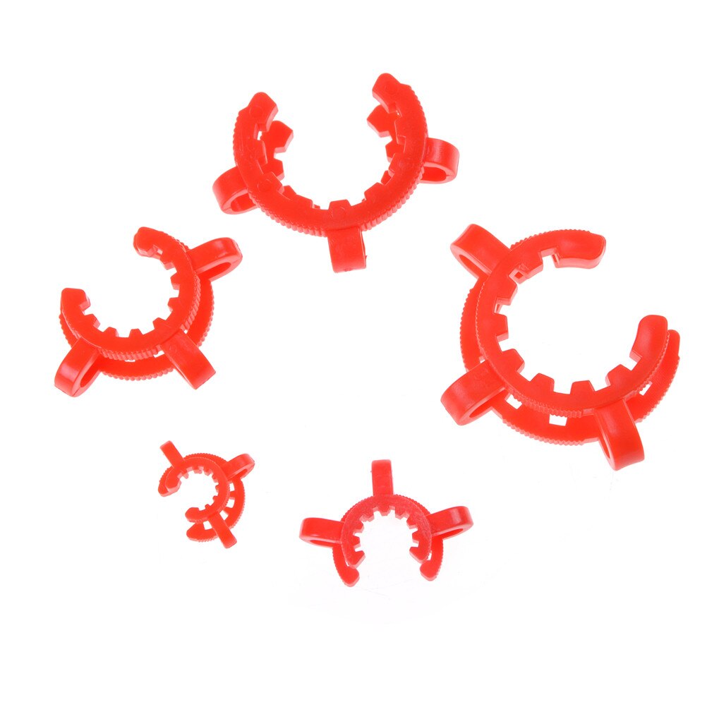 10 pcs Lab Keck Clamp Use for Glass Ground Joint 29# 23mmx28mm Laboratory Plastic Clip,
