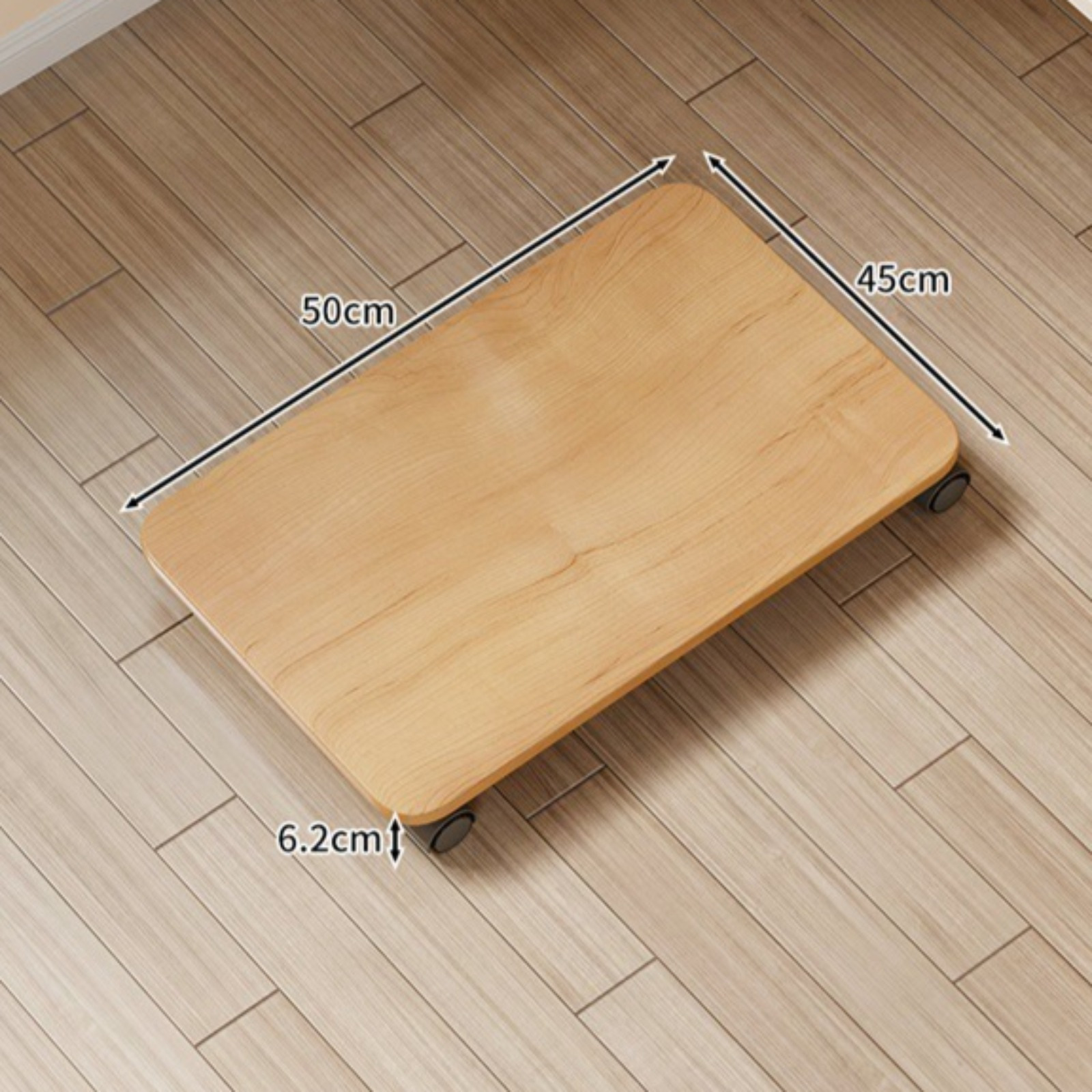 Main chassis rack, office desk, household desktop computer case, universal with pulley, floor standing height storage rack,rack: green