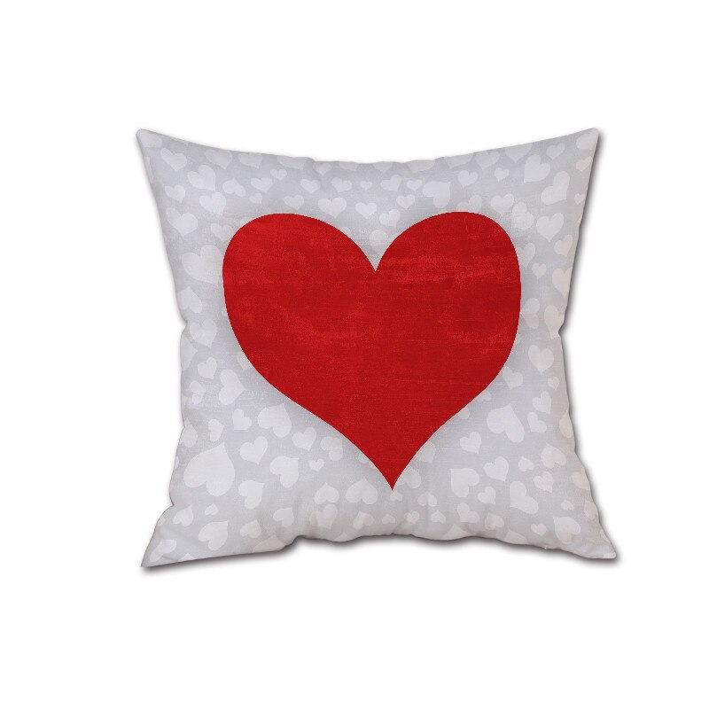 cojines Feliz Día de San Valentín almohada dulce, la meditación amor Cojín cuadrado simplicidad cojin redondo: D