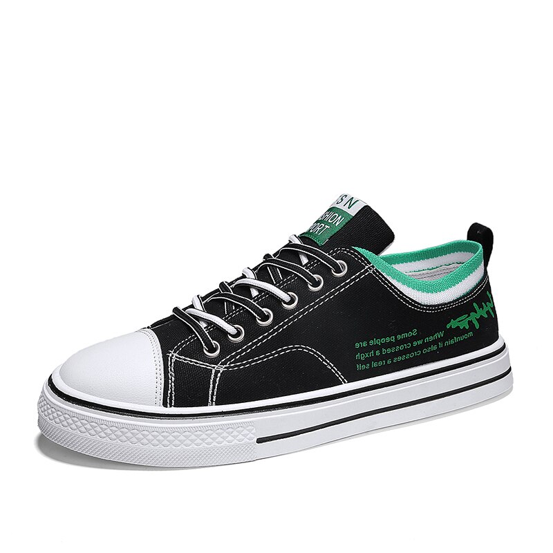Calcetines vulcanizados De Vodka para hombres, zapatos bajos antideslizantes para parejas, Zapatillas transpirables para primavera y otoño, Zapatillas con costura De Deporte: Black-Green / 39