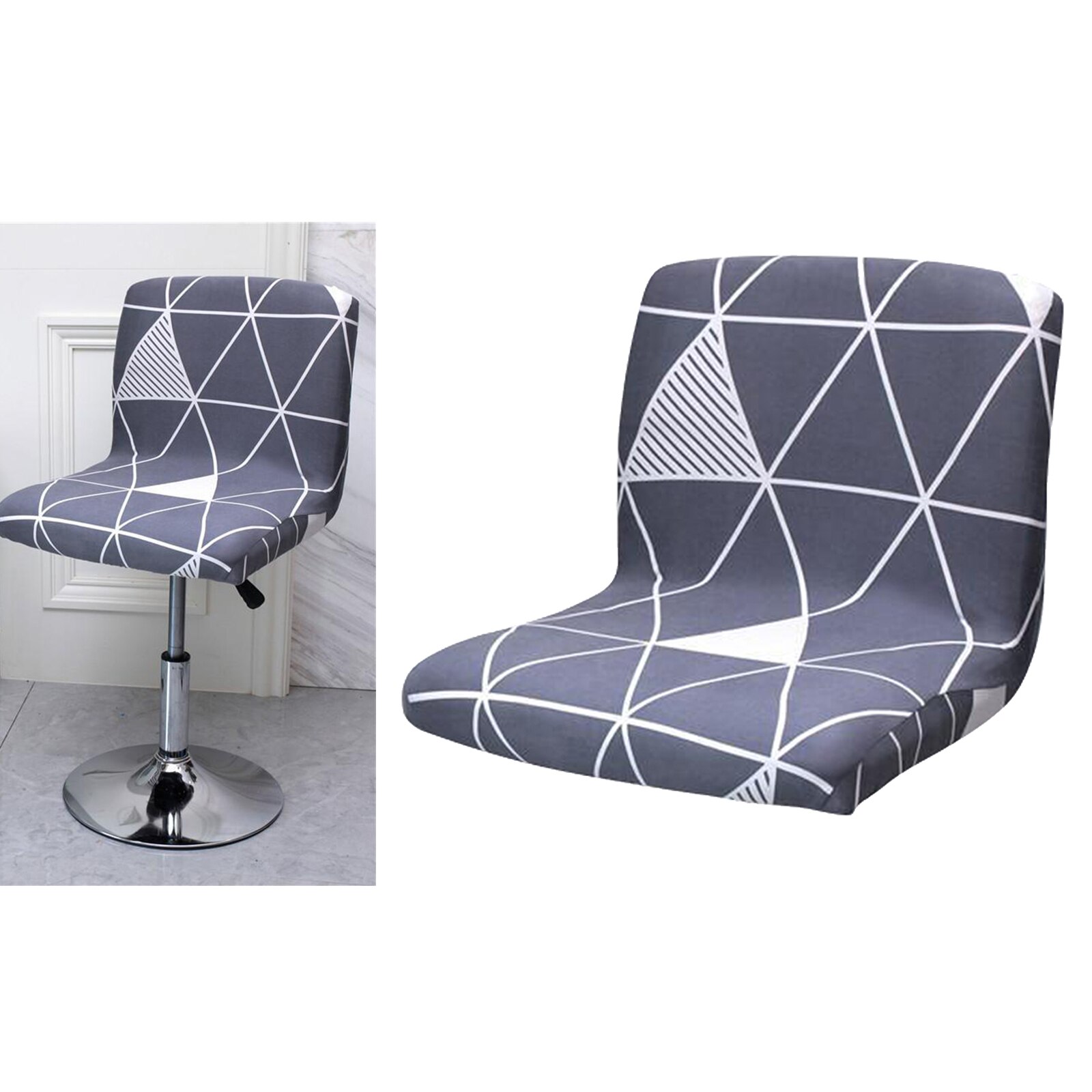 Stretch Slipcover Chair Protectors for Short Back Chair Bar Stool Chair Dining Chair Slipcover, 6 Colors