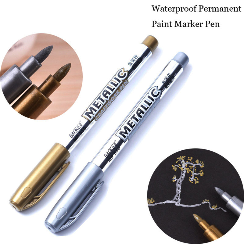 Waterproof Permanent Paint Marker Pens Manga Drawing Markers, Paint On Metal, Canvas, Ceramic Surfaces, Glass, Wood, and Fabric
