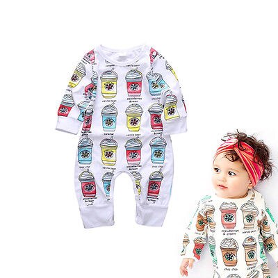 Ice Cream Printed Cute Baby Rompers Cotton Body Ropa Long Sleeve Infant Boys Girls Spring Summer Jumpsuit Baby Clothes