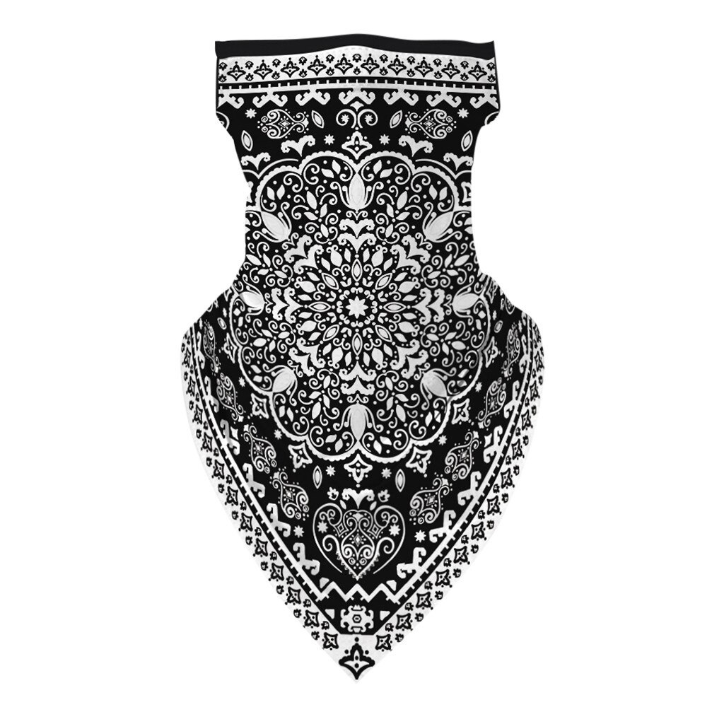 30 # Unisex Rave Bandana Neck Gaiter Buis Hoofddeksels Voor Vrouwen Mannen Gezicht Sjaal Rijden Masker Beschermende Moslim Hijab Gezicht zakdoek: H