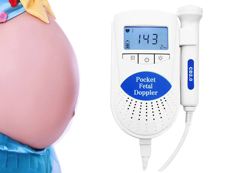 Husholdningsføtal dopplerlomme ultralydsdetektor til baby-pulsmåler ekko