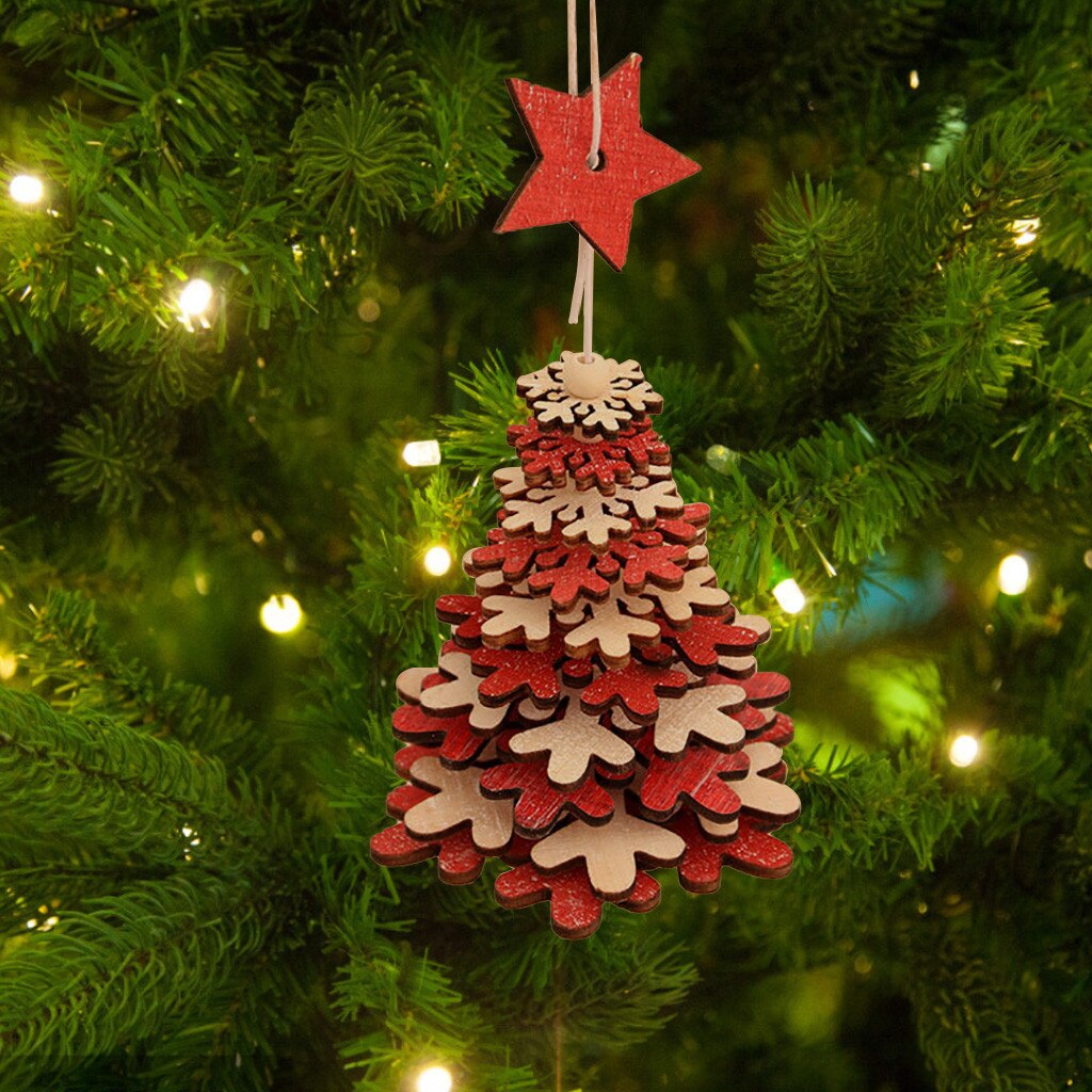 Kerst Decoratie Voor Boom Houten Bel Hanger Kerstboom Ornamenten Kerst Cadeau Kerst Klokken Decoraties Jaar