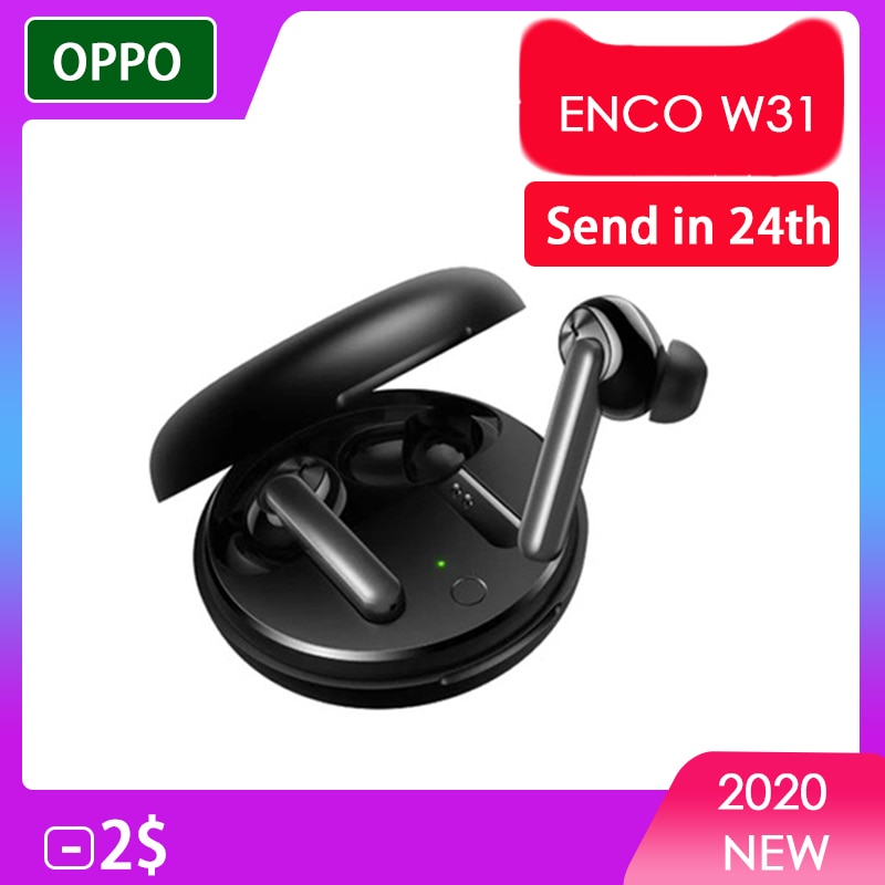 OPPO Enco W31 TWS écouteur Bluetooth 5.0 faible latence vrai sans fil écouteurs 25mAh IPX4 pour trouver X2 X2 Pro RENO ACE 2 3
