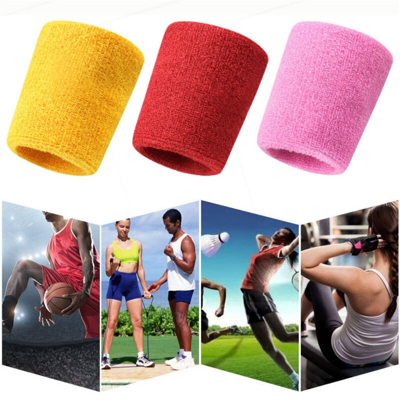 1 st svettband i handleden sportarmband för fotbollsbasket, löpning atletisk sport