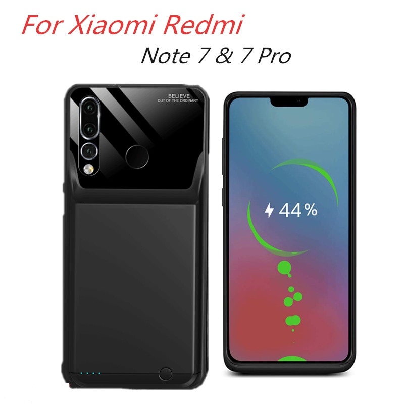 6000mAh Ultra-Thin Mobile Power Bank For Xiaomi Redmi Note 7 Pro Portable Battery Charger case For Redmi Note 7