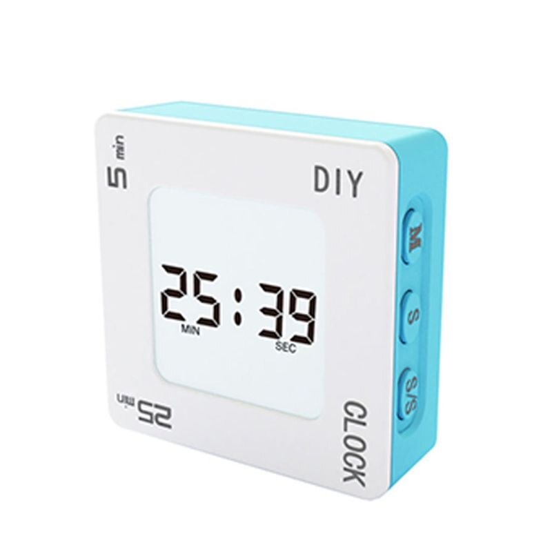 DIY Time Management Pomodoro Timer Square Alarm Clock for Students: 7