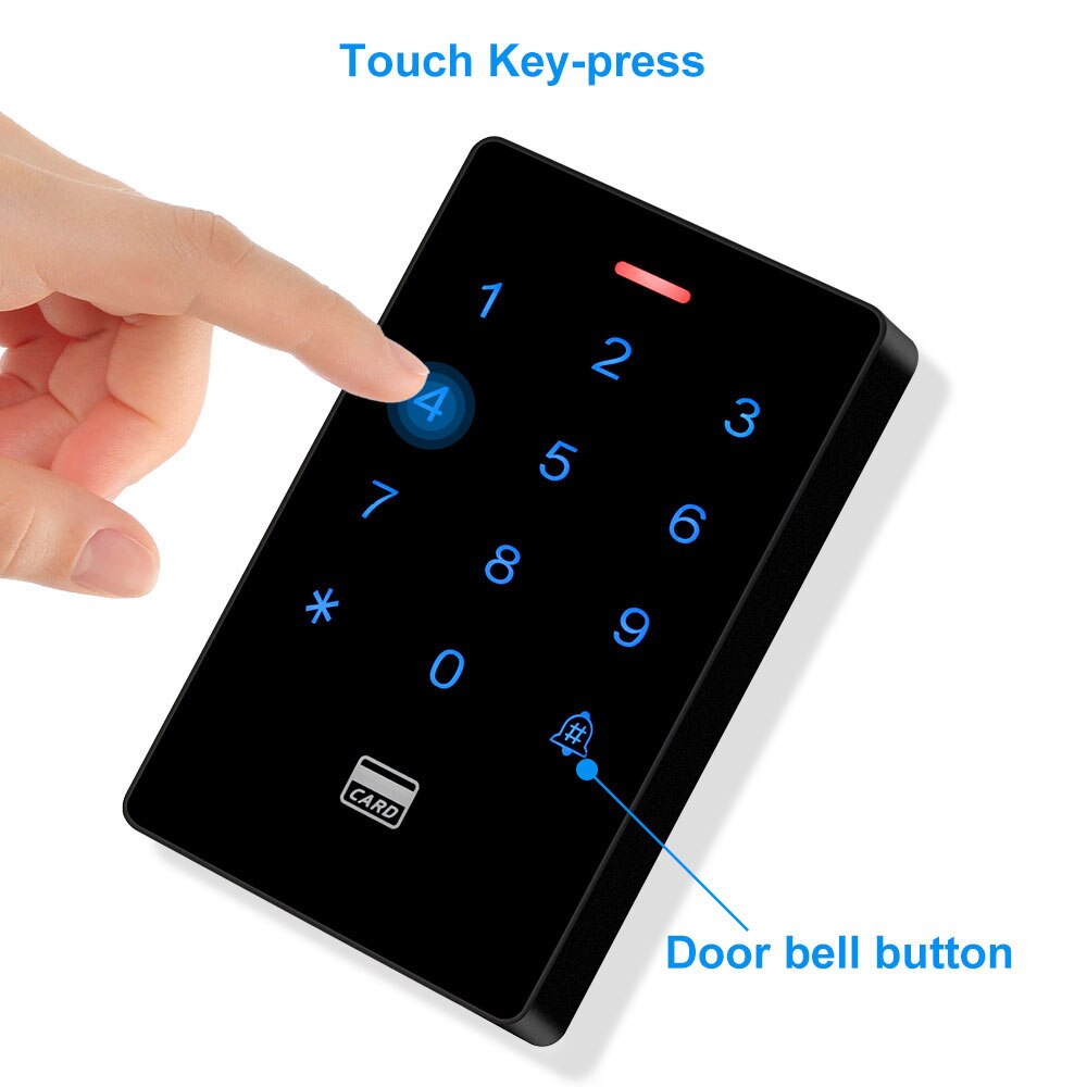 Outdoor IP68 Waterproof RFID Access Control Keypad Electronic Access Controller 125KHz Key Cards for Door Access Control System
