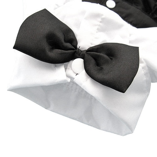 Herren Haustier Hund Katzen Kleidung Prinz Fliege Anzug Welpen Kostüm Gesamt Elegante Stil Welpen Flase Zwei Mäntel S-XXL