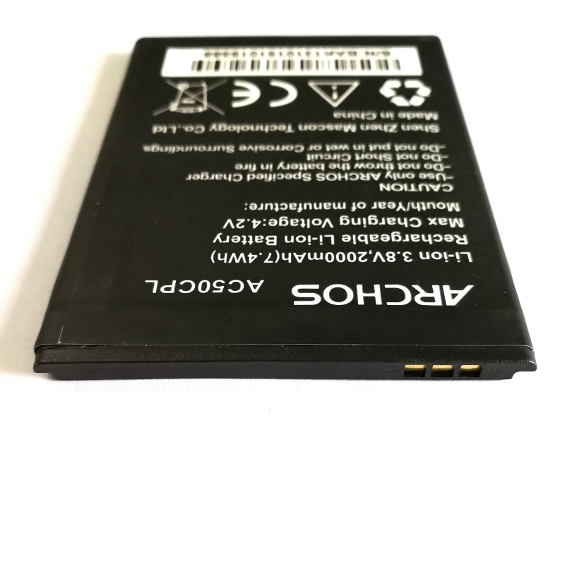 2000mAh AC50CPL Replacement Battery Baterij For ARCHOS 50c Platinum BSE70I Mobile Phone Batteries