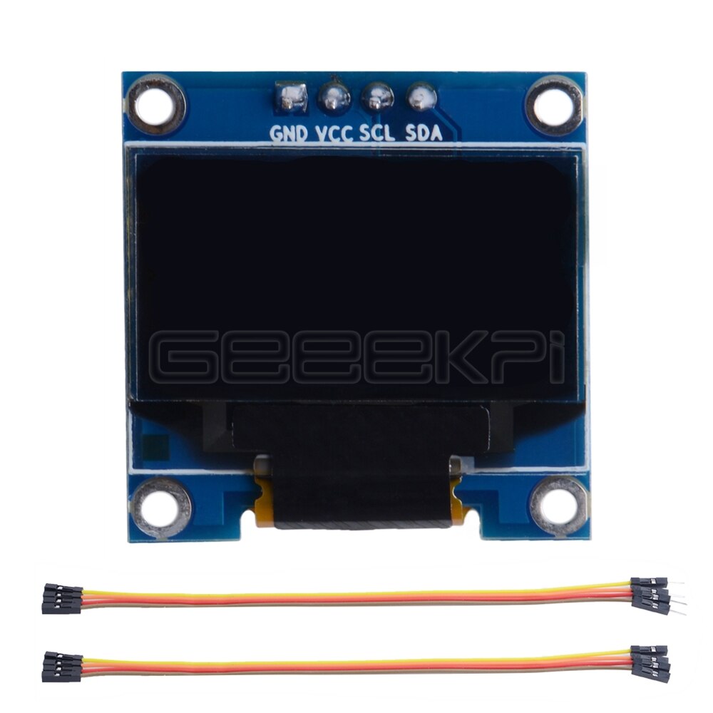 GeeekPi, módulo de pantalla OLED de 0,96 pulgadas, 128x64 IIC SSD1306 para Raspberry Pi 4 B / 3 B (+) / 2 B / Zero (W) / Beaglebone negro/C51: 1pack