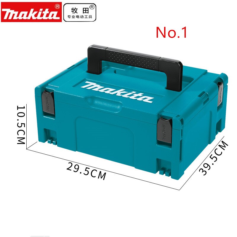 Makita værktøjskasse værktøj kuffertkasse makpac stik 821549-5 821550-0 821551-8 821552-6 opbevaringsværktøjskasse bandagevogn: Nr. .1 sag