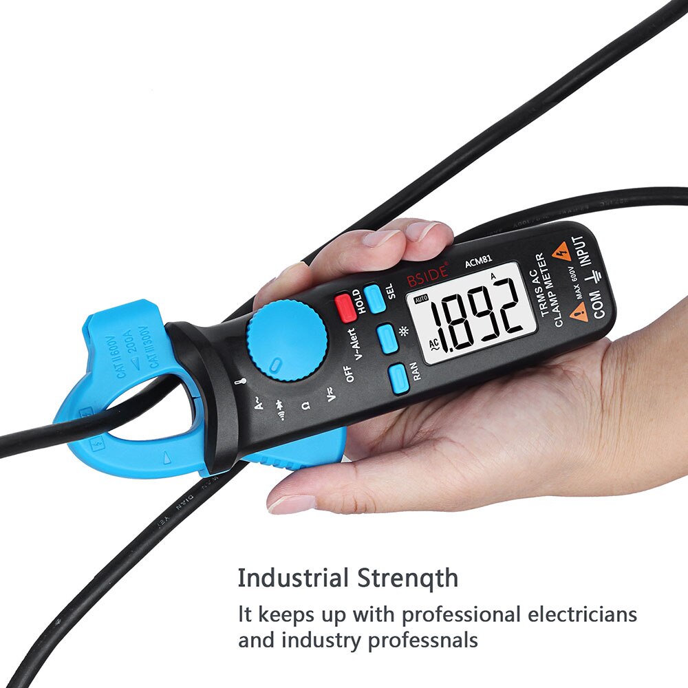 BSIDE Multimeter True Rms Clamp Meter Low Impedance DC Small Current 100A Available Auto Repair Clamp Multimeter Tester