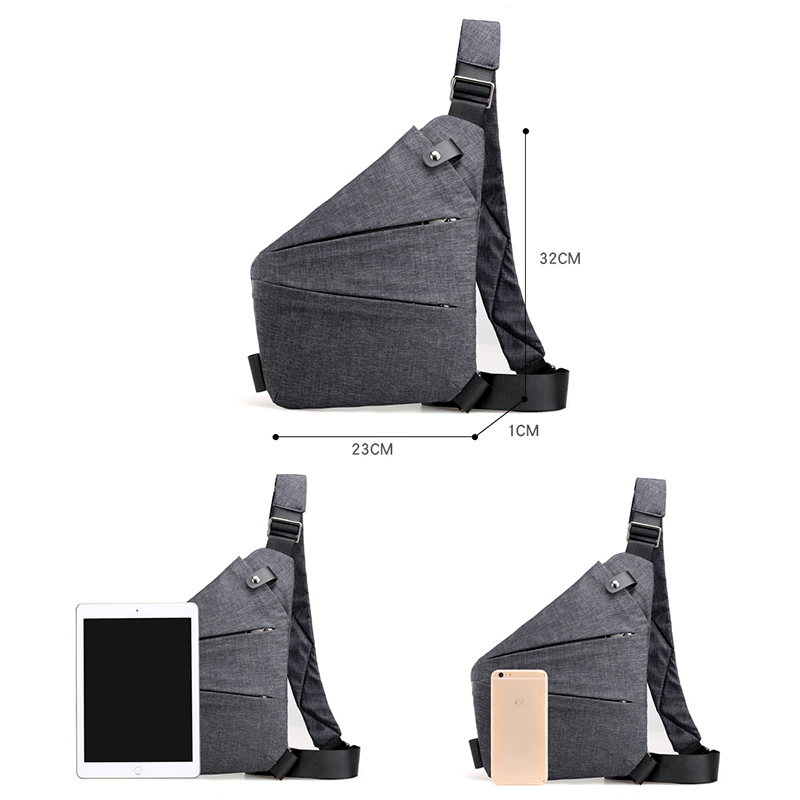 Kompakten Single Schulter Taschen Männer Frauen Wasserdichte Nylon umhängetaschen Männliche Umhängetasche Brust Pack Kühlen Motorrad Sling Tasche