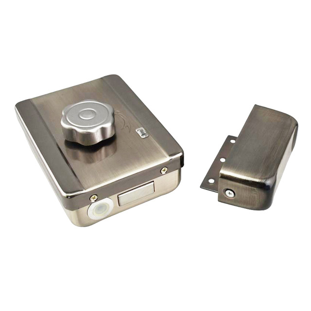 Single armature lock Electronic access control set wooden door iron gate electric lock: Single side
