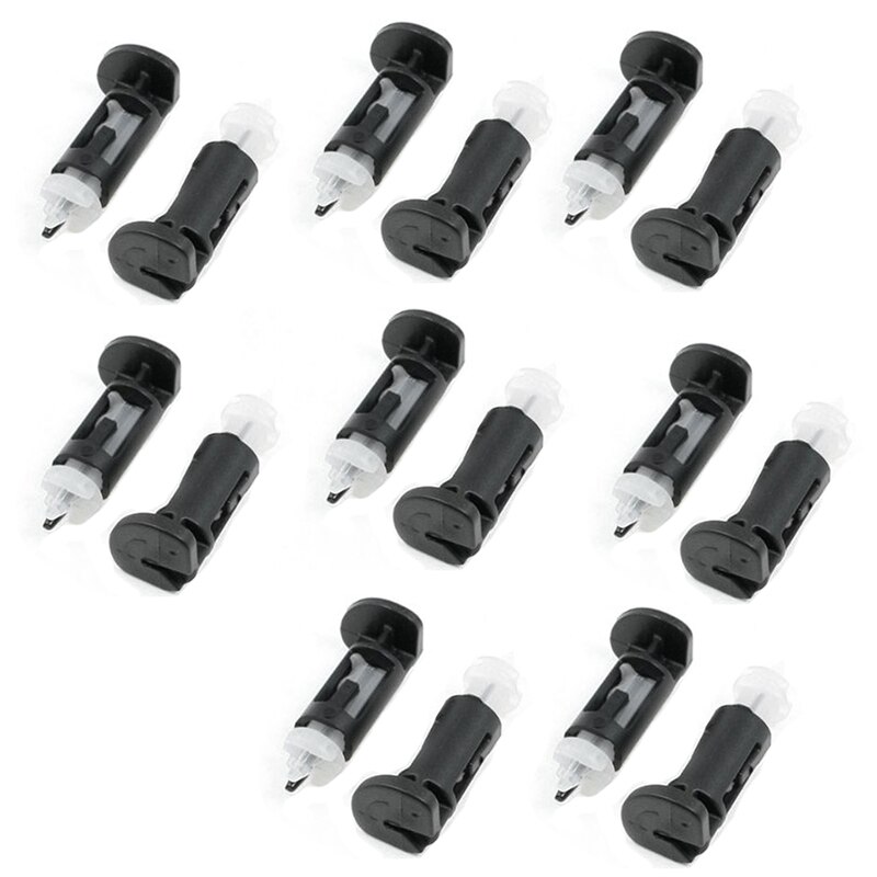 Black Plastic White, Mounting For Intel CPU Fastener Plastic Push Buckle PC Heatsink Cooler, 30 pcs