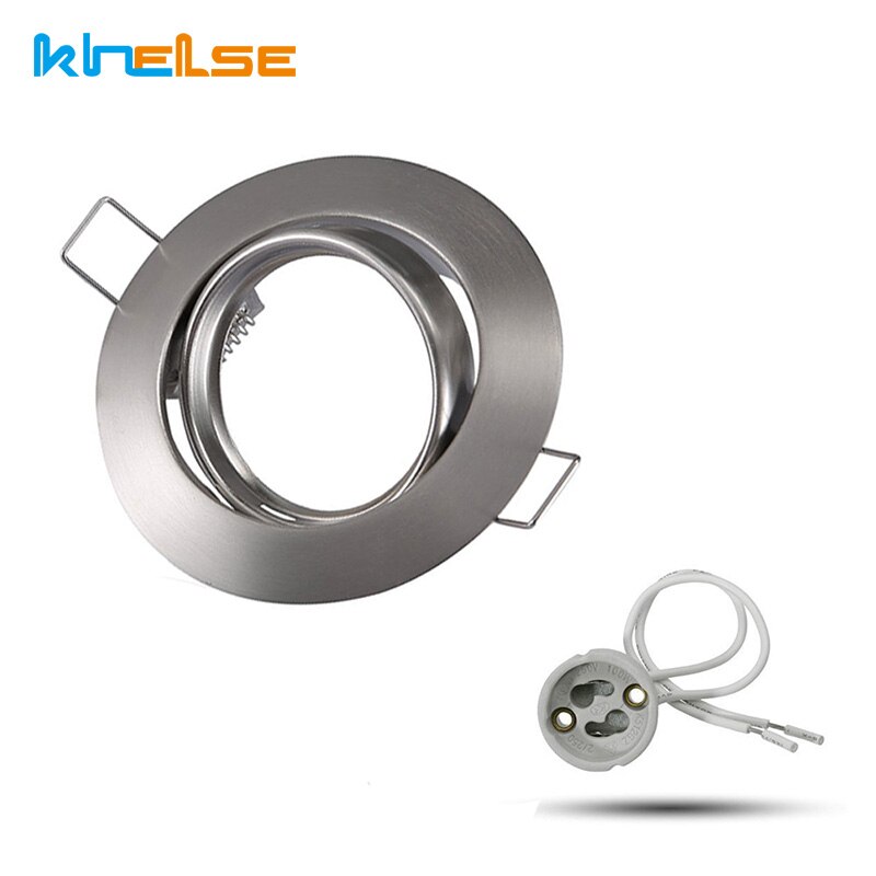 2 stücke GU10 Herr16 Strahler Einbau Glühbirne Lampe Sand Nickel Stelle Leuchte LED Einbau Montage Runde Montage Halterung