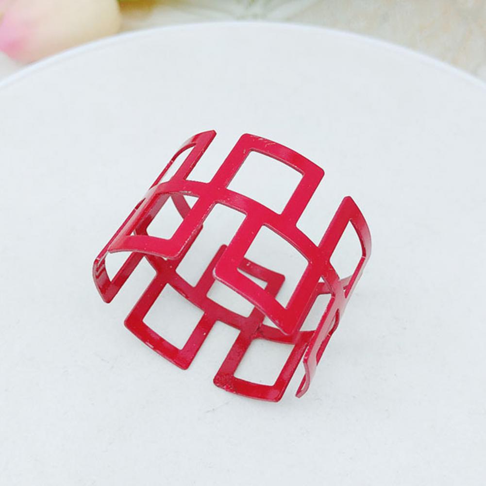 6Pcs Napkin Buckle Exquisite Table Decoration Napkin Rings for Kitchen Table Napkins