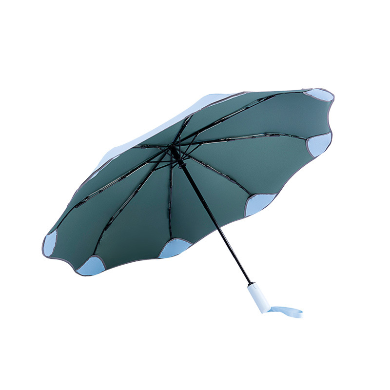 Automatische Paraplu 3 Vouwen Mannelijke Vrouwelijke Parasol Anti-Uv Parasol Regen Vrouwen Winddicht Luxe Zakelijke