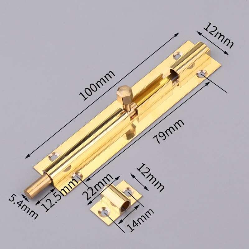 BETOCI Pure copper latch door lock lock bolt door latch old-fashioned wooden door window retro small latch lock latch hardware: 4 inch