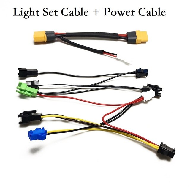 Light Set Cable Connection Line XT60 Power Cable For E-bike Electric Bicycle Durable Headlight Line Ebike Accessories Parts: 1