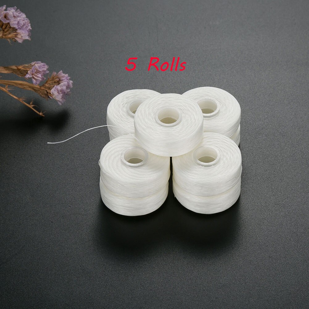 5/10 Roll 50 M Tanden Bleken Mondhygiëne Tanden Reinigen Dental Floss Spool Wax Mint Tandenstoker Bleken Tanden Bleken Dental zorg: WHITE