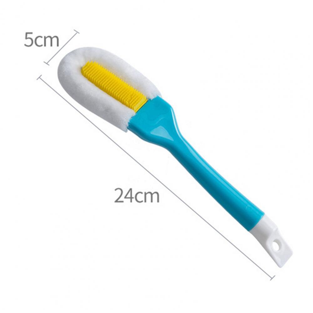 Cerdas suaves de microfibra, cepillo para zapatos, mango largo, accesorios de limpieza de lavandería